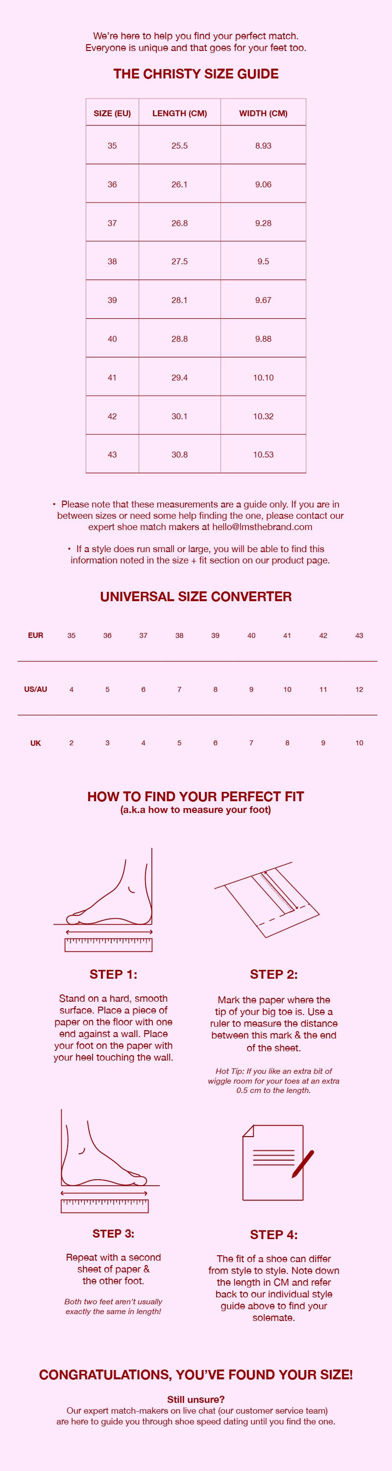 Size guide