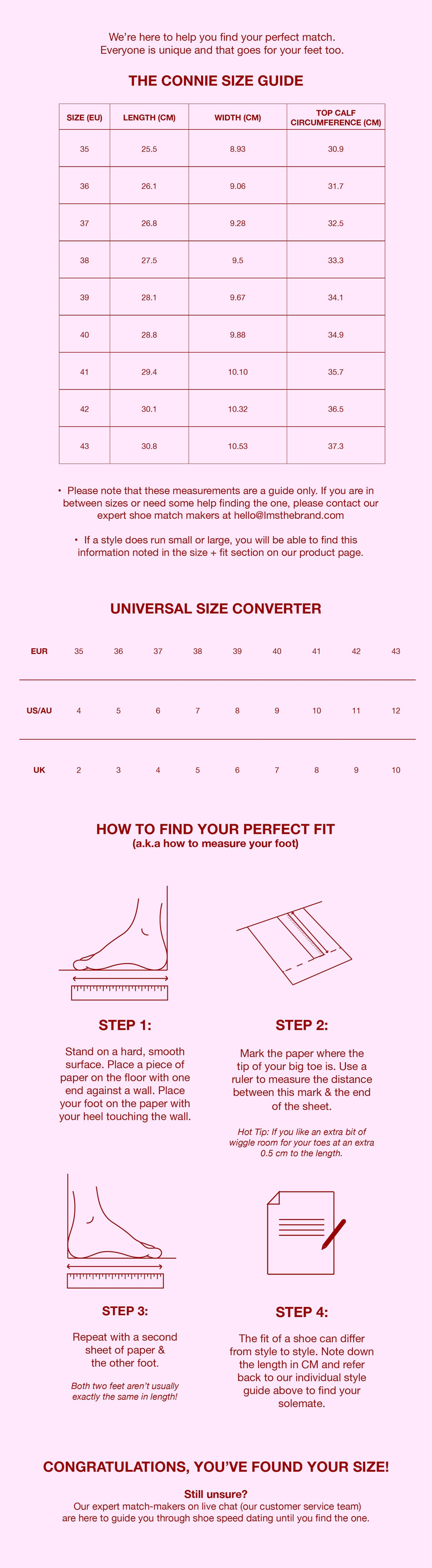 Size guide