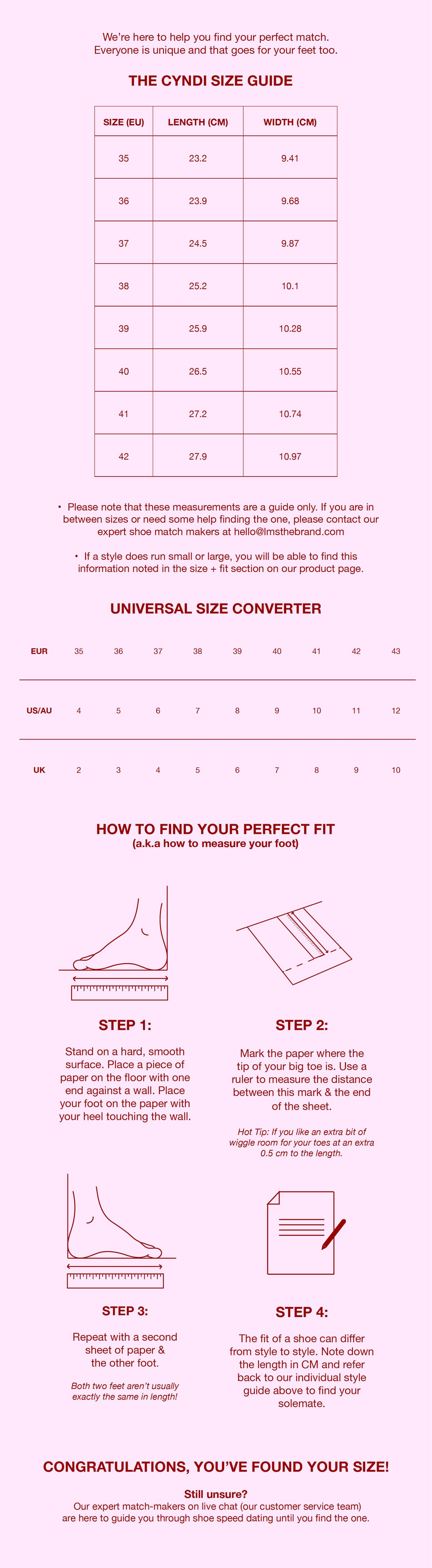 Size guide