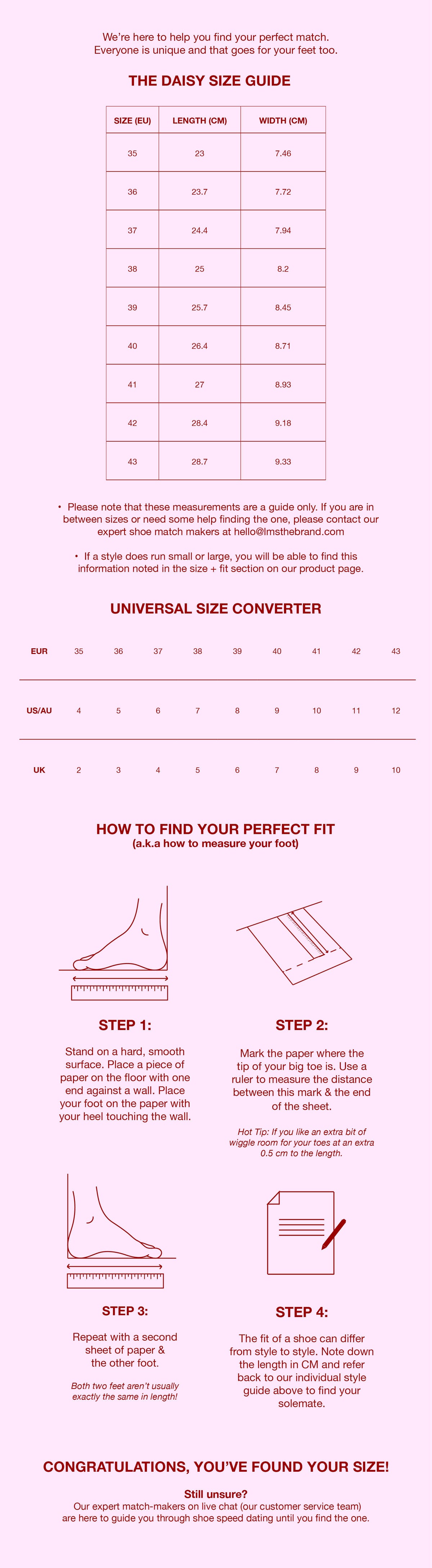 Size guide