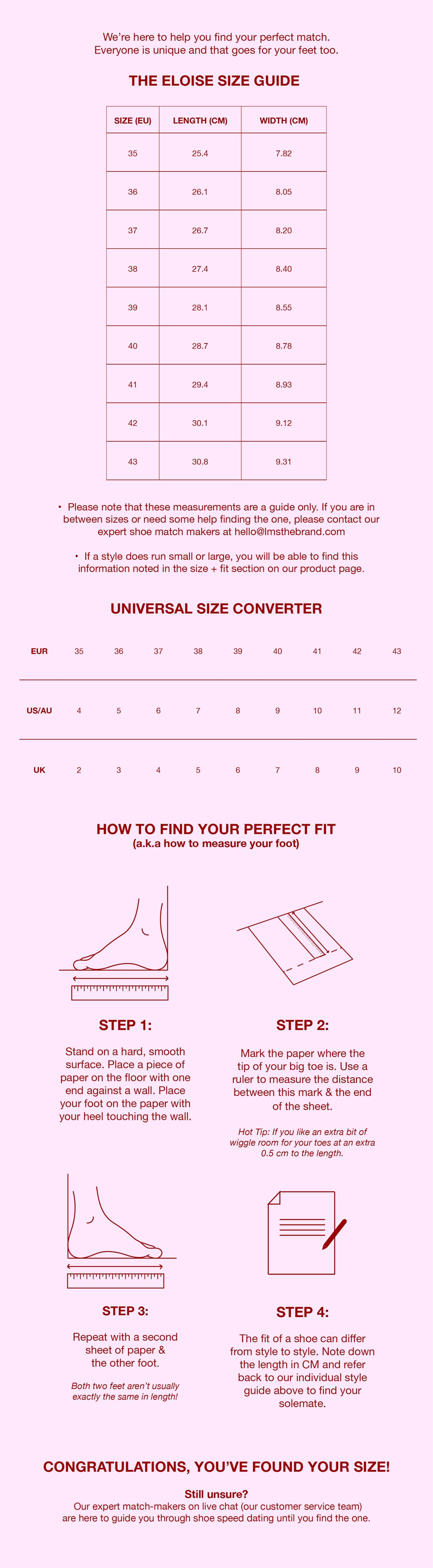 Size guide