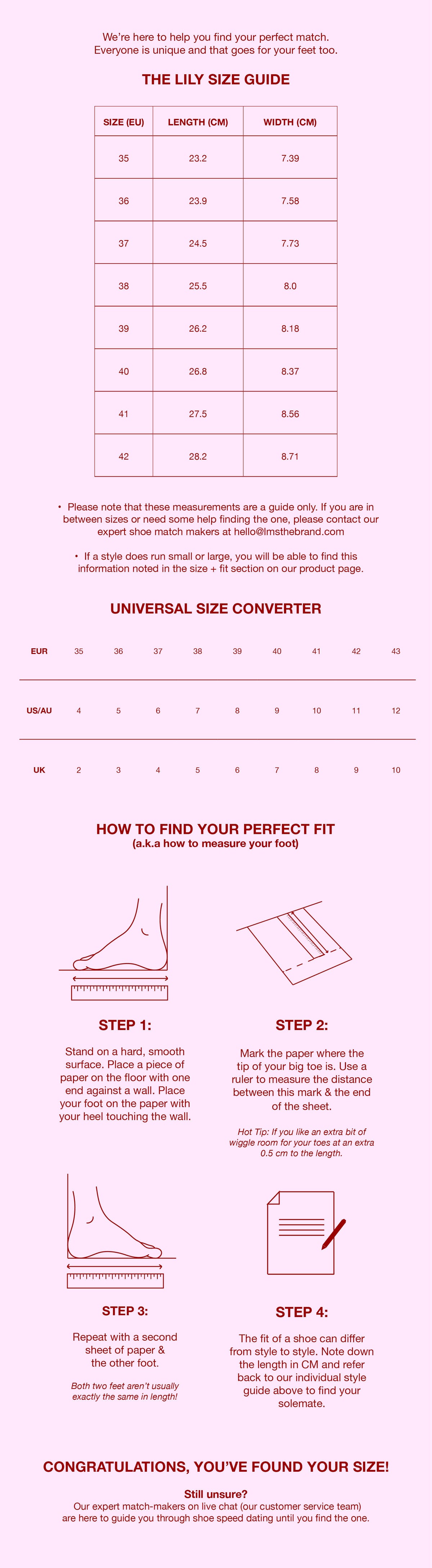 Size guide