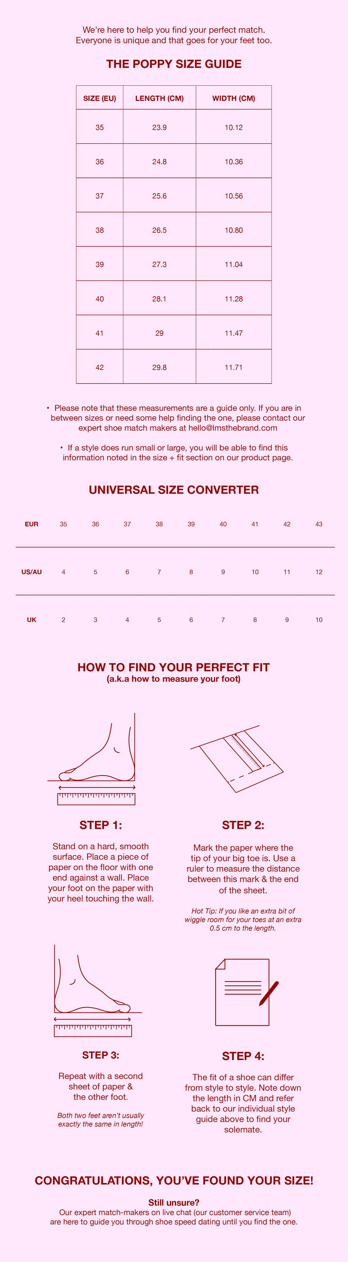 Size guide